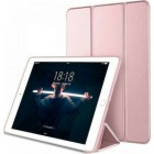 Tri-Fold Silicone Back Flip Cover Stand Ροζ Χρυσό (Galaxy Tab A8)ΟΕΜ
