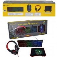 GAMING COMBO AS-1088 AOAS KEYBOARD, MOUSE, HEADSET AND MOUSEPAD