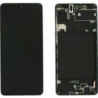 OLED Οθόνη LCD με Πλαίσιο & Μηχανισμός Αφής για Samsung Galaxy A71 SM-A715 μαύρο