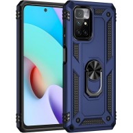  Xiaomi Redmi Note 11 4G Hybrid Shockproof Armor Case 360 Degree Metal Rotating Ring For Car Mount Holder BLUE OEM