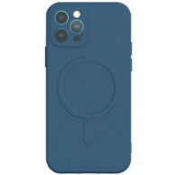 Θήκη Real Smooth Silicone Magsafe Apple iPhone 13 Pro Max (6.7") Navy Blue