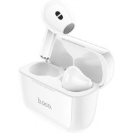 Hoco EW12 Earbud Bluetooth Handsfree Ακουστικά με Θήκη Φόρτισης Λευκά