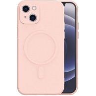 Θήκη Real Smooth Silicone Magsafe Apple iPhone 13 Pro  Light Pink