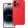 Θήκη Real Smooth Silicone Magsafe Apple iPhone 12 PRO MAX(6.1") RED