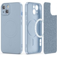 Smooth Mag Back Cover Σιλικόνης Μπλε (iPhone 14 Plus) OEM