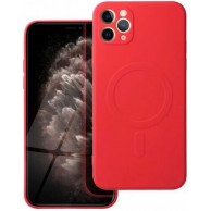 Θήκη Real Smooth Silicone Magsafe Apple iPhone 11 Pro Max (6.5") RED