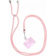 Κορδόνι Λαμού για κινητά Universal Neck Strap Cord for Mobile Phones ΡΟΖ (oem)