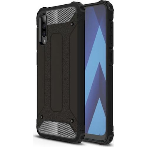 Armor Guard Plastic + TPU Hybrid θήκη για Samsung Galaxy A41 Χρώμα Μαύρο
