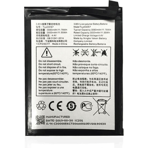 ALCATEL BATTERY TLp030K7 For One Alcatel 1S 5024D 3.85V 3000mAh