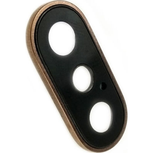Τζαμάκι κάμερας (camera lens) με Πλαίσιο για Apple iPhone XS - Χρώμα: Χρυσό