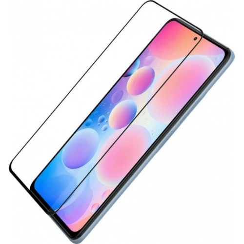 Tempered Glass Full Cover Xiaomi Poco F3 Black  FULL GLUE