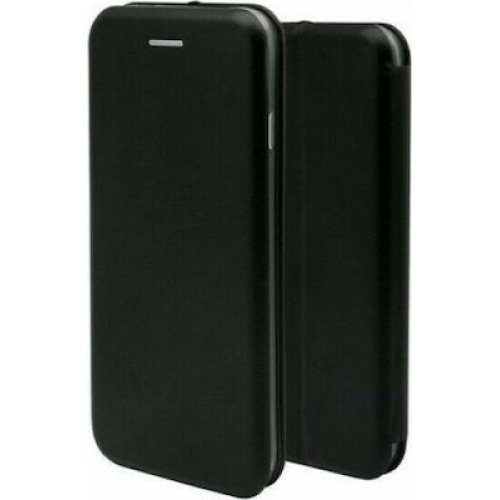 Samsung Galaxy A52 / A52s- Μαγνητική Δερμάτινη Αναδιπλούμενη Book Case με Ενσωματωμένη Θήκη Σιλικόνης Oval – Black (oem)