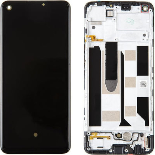 Realme Οθόνη & Frame για Realme 8  5G (Μαύρο)OEM