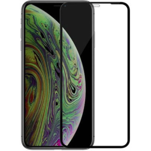 Προστατευτικό τζάμι iPhone 14 PRO (6.1) Full Glue  Black Tempered glass 0,25mm
