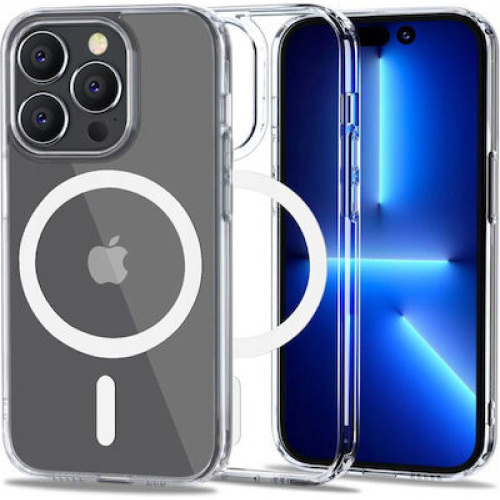 ΣΥΜΒΑΤΗ Θήκη Real Smooth Silicone Magsafe Apple iPhone 11 Pro Max (6.5") CLEAR