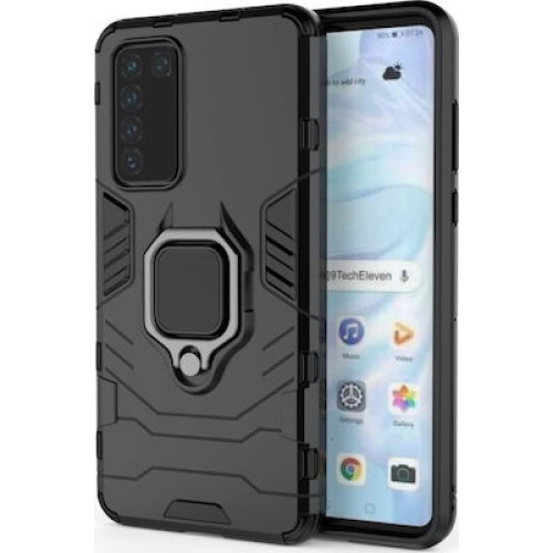 OEM Θήκη ανθεκτική Huawei P40 Ring Armor Case with Kickstand-Black