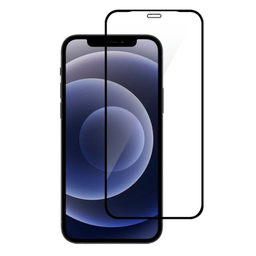 Full Glue Tempered Glass Black (iPhone 12 / 12 Pro)
