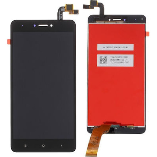 Οθόνη LCD με Μηχανισμό Αφής για Xiaomi Redmi 4X - Χρώμα: BLACK