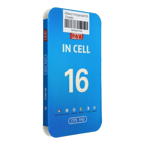 Οθόνη Zy-ltps Ic Transferable με Μηχανισμό Αφής για iPhone 16 (Μαύρο)